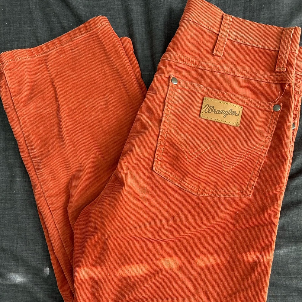 Wrangler Orange Corduroy Pants